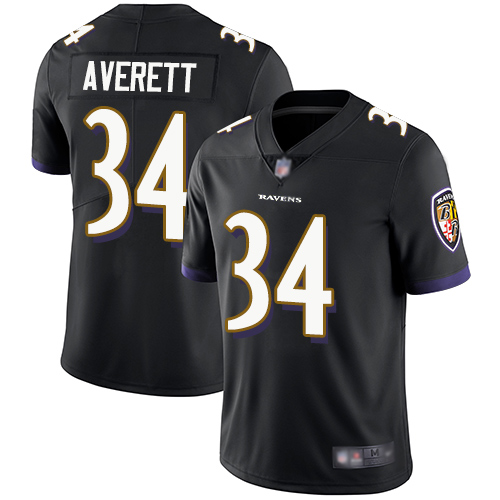Baltimore Ravens nike_ravens_2927Limited Black Men Anthony Averett Alternate Jersey NFL Football #34 Vapor Untouchable->women nfl jersey->Women Jersey